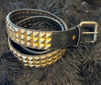 Image 1 of *SIGNED* Ring Used Gold Studded Belt