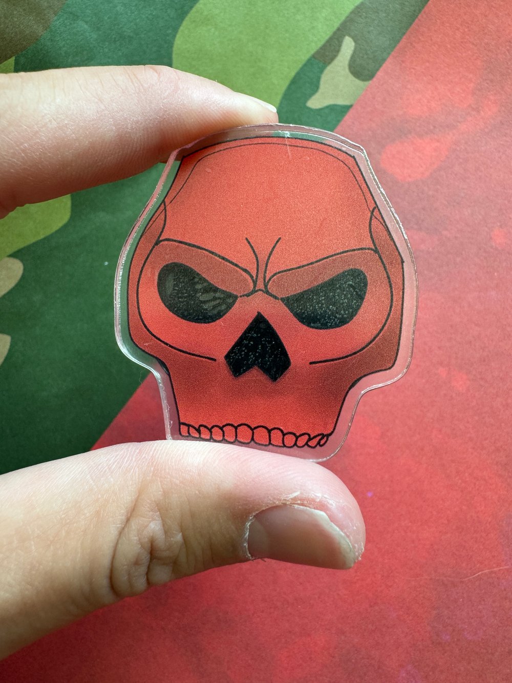 Image of Military Pookie Acrylic Phone Grips