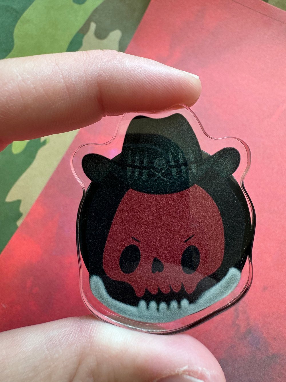 Image of Military Pookie Acrylic Phone Grips