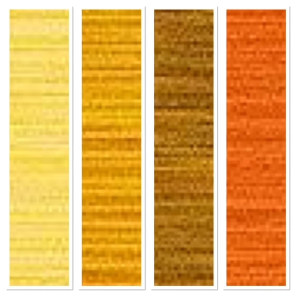 Image of Pearl Cotton Size 12 - Yellows/Oranges - Weeks Dye Works