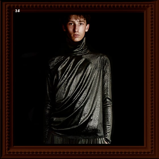 Image of 2024 - DRAPED VELVET ROLL NECK