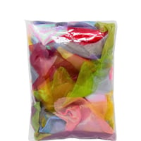 Image 2 of Organza Voile Sheer Offcuts Craft Pack 25 Pieces