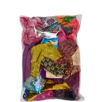 Image 2 of Brocade Silk Velvet Offcuts Craft Pack 50 Pieces