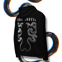 Image 3 of LETHAL JUSTICE SERPENTS Zipup Hoodie • NOIR