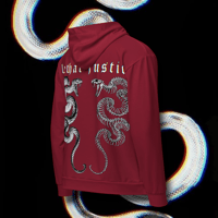 Image 4 of LETHAL JUSTICE SERPENTS Zipup Hoodie • BRGDY