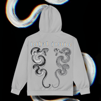 Image 1 of LETHAL JUSTICE SERPENTS Zipup Hoodie • SILVER