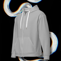 Image 2 of LETHAL JUSTICE SERPENTS Zipup Hoodie • SILVER