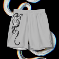 Image 2 of SERPENTS Athletic Shorts • SILVER
