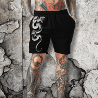 Image 3 of LETHAL SERPENTS Athletic Shorts • NOIR