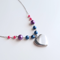 Image 4 of pride necklaces - heart pendant