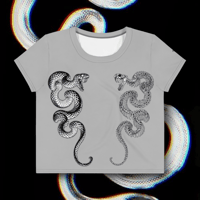 LETHAL SERPENTS Crop Top • SILVER