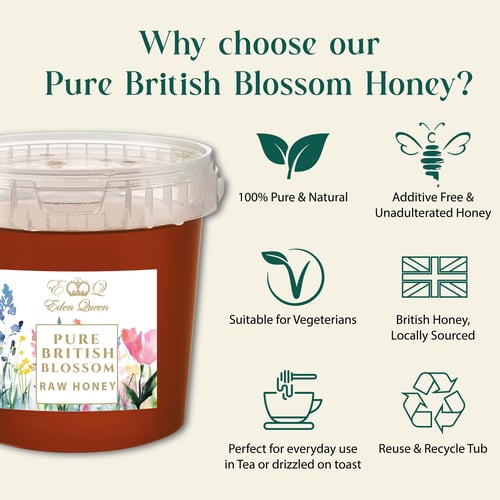 Image of Raw British Blossom Honey (1Kg)