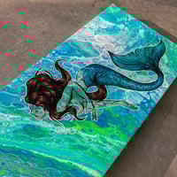 Image 4 of Mermaid Seascape painting 