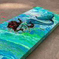 Image 2 of Mermaid Seascape painting 