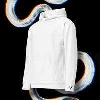 Image 2 of JUSTICE TAROT CARD Hoodie • WHITE