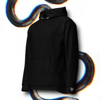 Image 4 of JUSTICE TAROT CARD Hoodie • NOIR