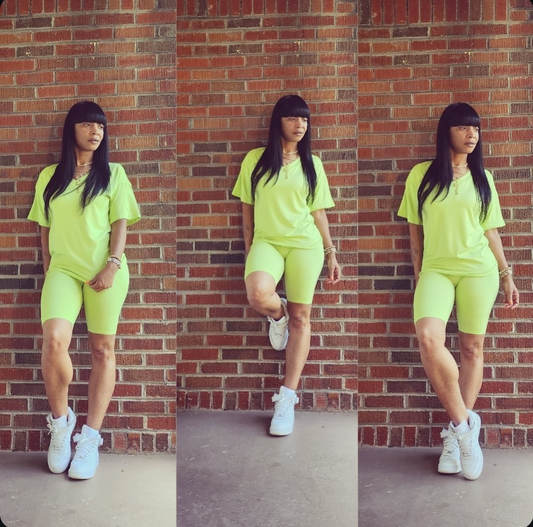 Image of Biker Short Set's (Light Green)