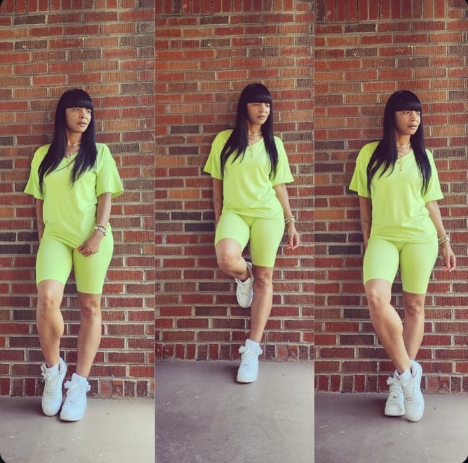 Image of Biker Short Set's (Light Green)