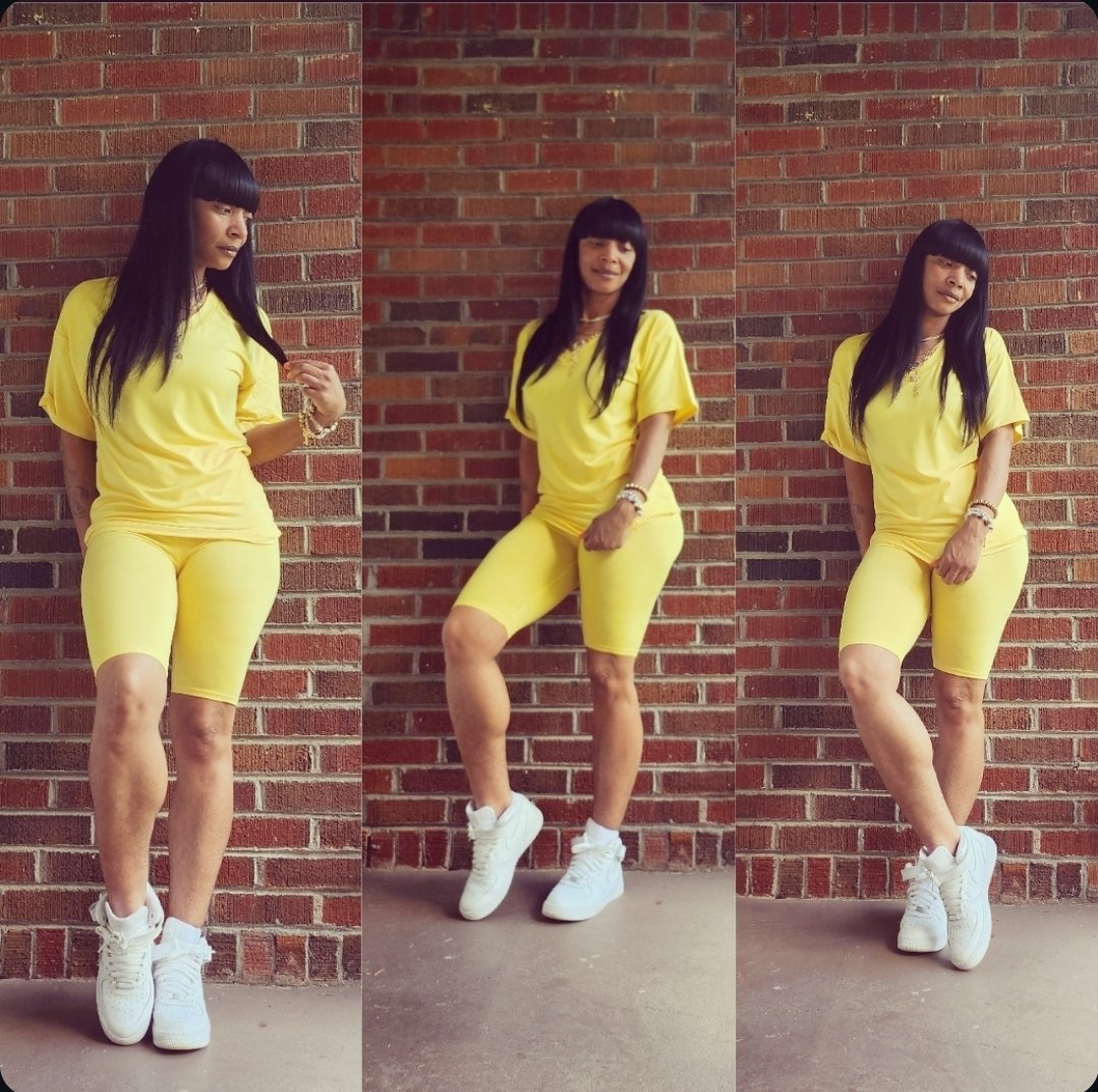 Image of Biker Short Set's (Yellow)