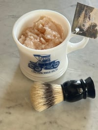 Image 3 of Palo Santo Milk Glass Gentlemen’s Shaving Soap Set