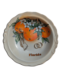 Vintage Florida Ceramic Dish 
