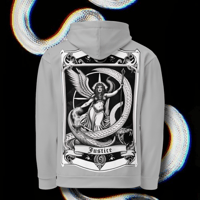 Image 1 of JUSTICE TAROT CARD Hoodie • SILVER