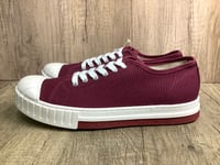 Image 3 of Tortola burgundy canvas lo top shoes made in Spain 