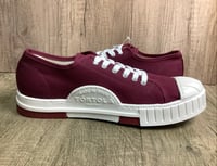 Image 4 of Tortola burgundy canvas lo top shoes made in Spain 