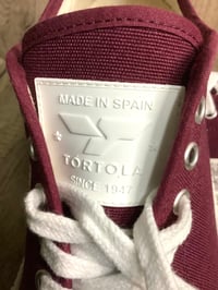 Image 7 of Tortola burgundy canvas lo top shoes made in Spain 