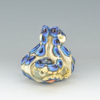 Image 3 of XXXL. Toxic Blue Ringed Octopus - Flamework Glass Octopus Sculpture