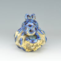 Image 7 of XXXL. Toxic Blue Ringed Octopus - Flamework Glass Octopus Sculpture