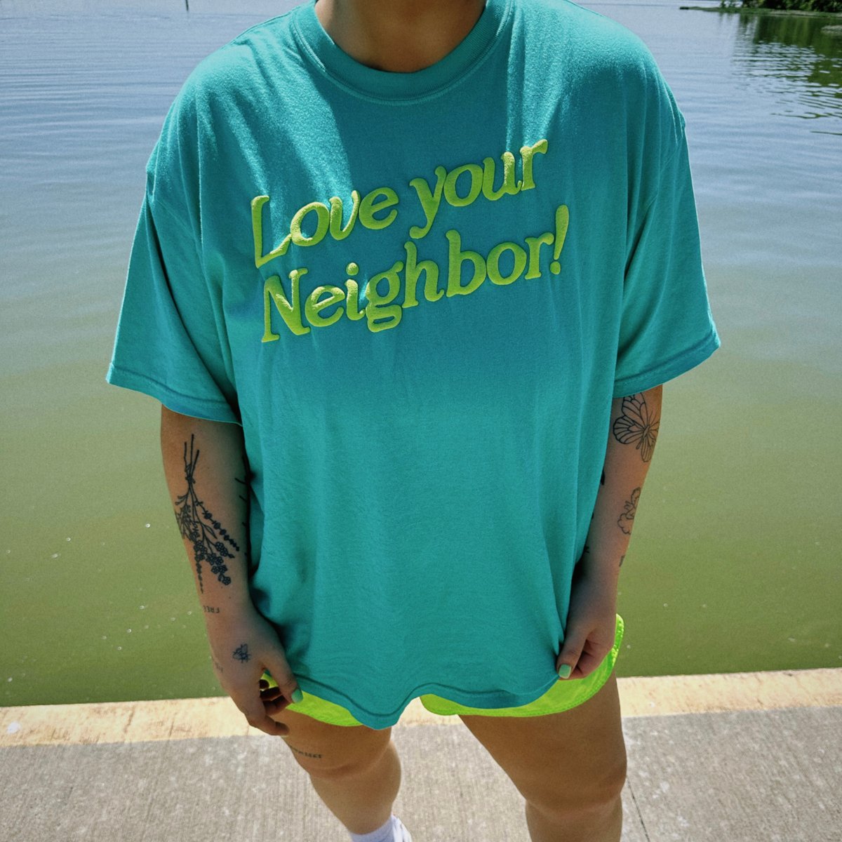 Image of green on green tee