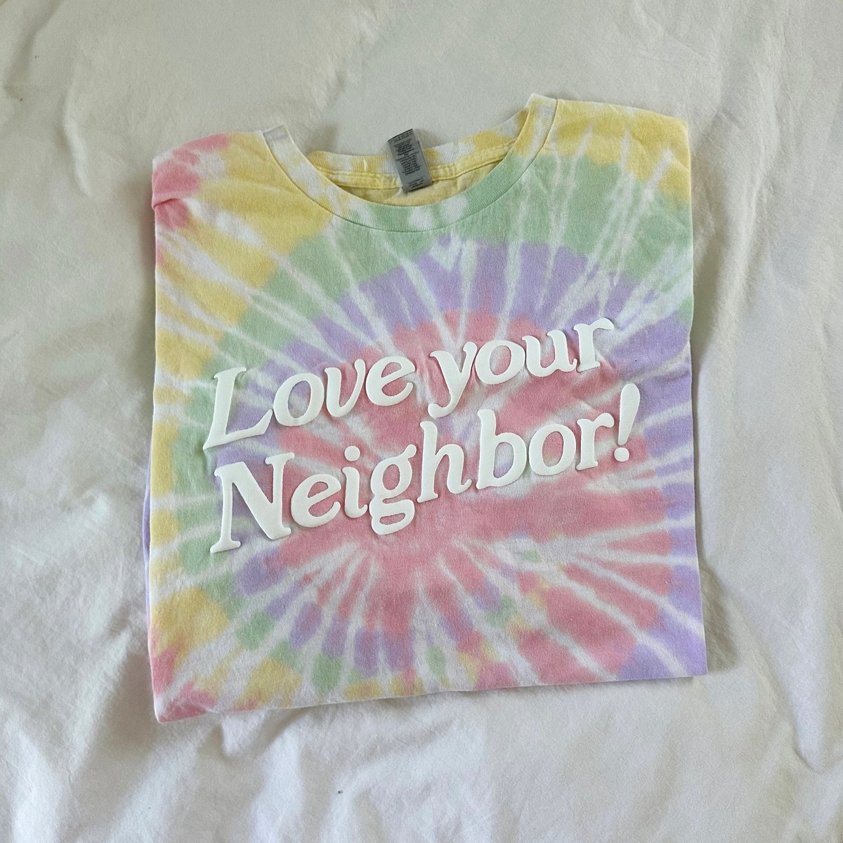 Image of hazy tie dye tee