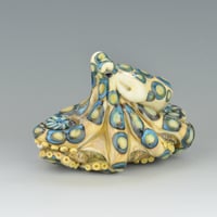 Image 1 of XXXL. Poisonous Blue Ringed Octopus - Flamework Glass Octopus Sculpture