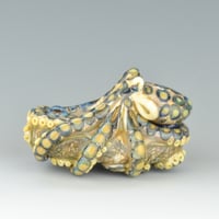 Image 6 of XXXL. Triton's Blue Ringed Octopus - Flamework Glass Sculpture