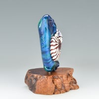 Image 3 of XXL. Swimming Nautilus - Flamework Glass Sculpture Bead