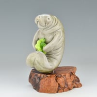 Image 5 of XXL Manatee - Lampwork Glass Sculpture Pendant Bead