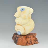 Image 1 of XXL. Curvy Ivory Goddess- Lampwork Sculpture Bead