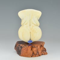 Image 5 of XXL. Curvy Ivory Goddess- Lampwork Sculpture Bead