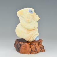 Image 8 of XXL. Curvy Ivory Goddess- Lampwork Sculpture Bead