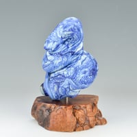 Image 10 of XXL. Curvy Avorio Dark Lapis Goddess- Lampwork Sculpture Bead