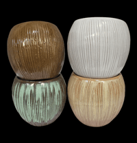 Image 1 of Vintage Lot of 4 Frankoma Coconuts FREE SHIPPING 