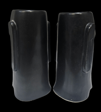 Image 2 of Vintage Set of Two Black OMC Moai Mugs FREE SHIPPING 