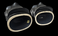 Image 3 of Vintage Set of Two Black OMC Moai Mugs FREE SHIPPING 