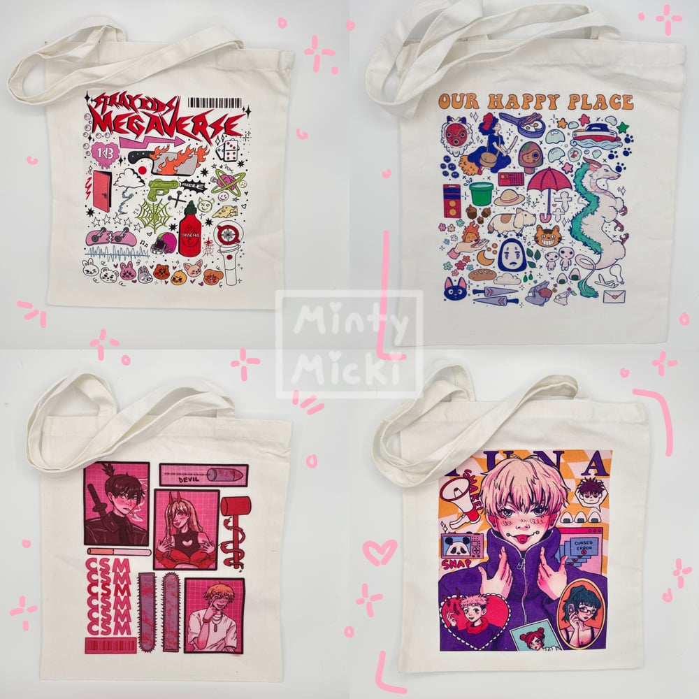 Image of  Medium Size 14" AnimeTote Bags
