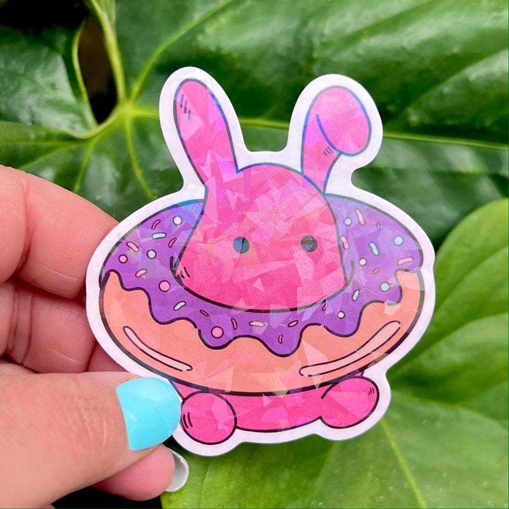 Image of 3" Donut Bunny Sticker