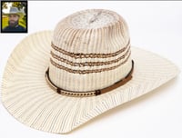 Nopalero Straw Cowboy Hat  Braided 15X LE20