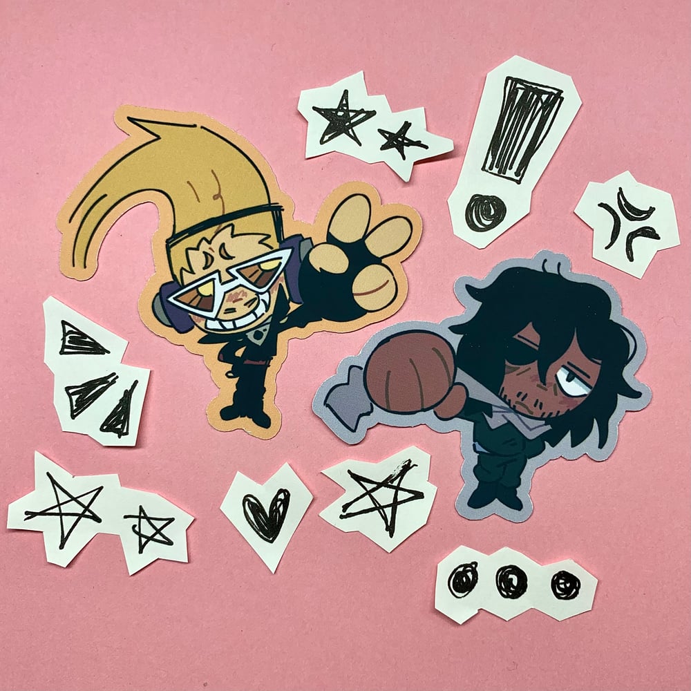 Image of erasermic mha stickers