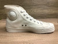 Image 6 of VEGANCRAFT white canvas hi top shoes made in Slovakia 