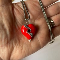 Image 9 of Orange Heart Pendant